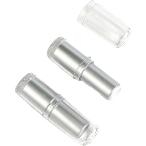 Hot Sale Sliver Lip Gloss Tube DIY Refillable Storage Bottle Empty Round Lipstick Tube For Travel Lip Balm Tube 50pcs/lot