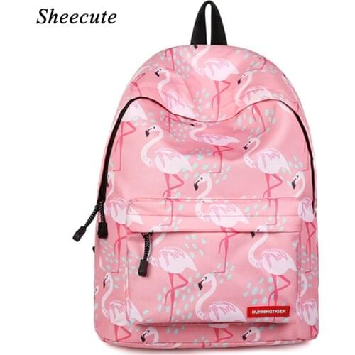 Womens Backpack Girls School Bags Casual Female Backpack Light Breathable Cartoon Print Children Laptop Backpack Travel Bag