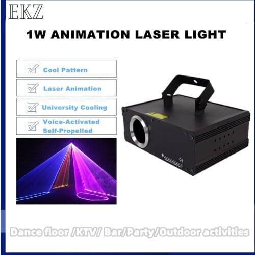 Sell Well RGB 1W/500MW Pattern Laser Projector Lighting DMX Beam Wedding Christmas Animation DJ Party Performance Stage Lights