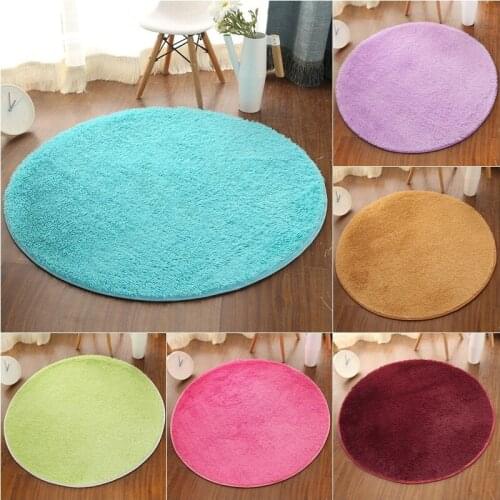 Nordic style silk wool carpet round mats living room bedroom carpet mats computer chair mats yoga mats modern floor mats