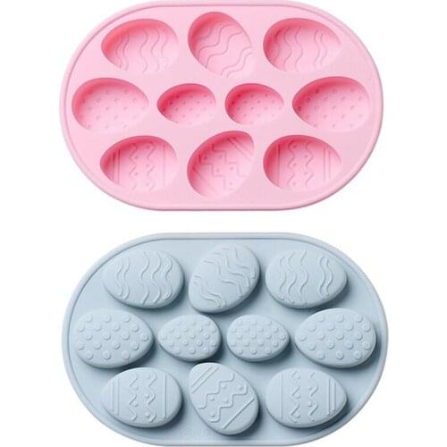 DIY10 Easter Egg Silicone Cake Mold, Halloween Round Baking Mold, Baking Tools Such As Bread and Biscuits, Handmade Soap Mold