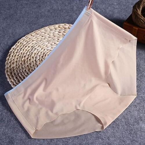 Ladies Breathable Intimates Briefs Low-Rise Panties Fashion Womens Seamless Ultra-thin Underwear
