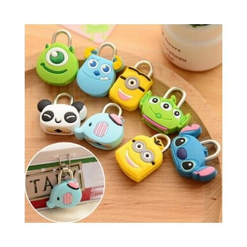 1 PCS Fashion Cute Silica Metal Mini Luggage Lock Padlock Travel Accessories