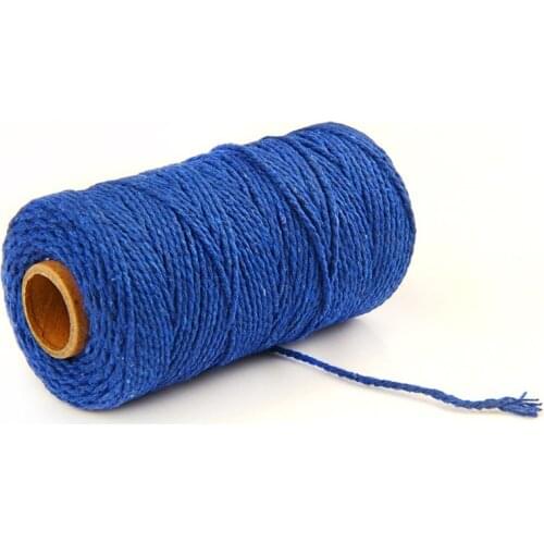 2 Pieces Cotton Baker Twine 100 Yards/Roll Baker Rope 2mm Twisted Cords for Gift Packaging Wedding Party Decoration DIY Handmade