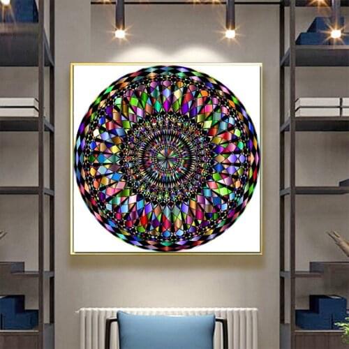 5D Diy mandala Diamond Painting Spa Thangka Mandala Art Embroidery Cross Stitch Kit Full Square Round Drill ChristmasZP-1884