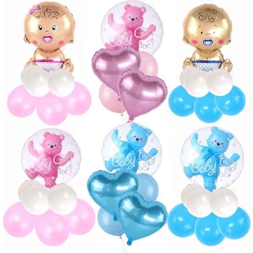 Baby Shower Boy Girl Foil Balloon Baby Bubble Balloon Its a Girl Boy Helium Globos Kids1st Birthday Gender Reveal Party Supplies