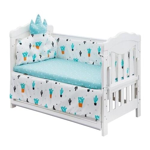 Baby bed bumper Crib bumper baby bumper tour de lit bebe tresse bed fence decoracion bebe protector cuna colecho 5 pieces/set
