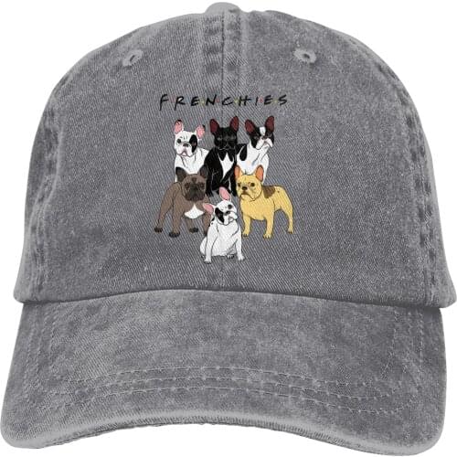 FRENCHIES Baseball Caps Peaked Cap French Bulldog Pet Dog Lover Sun Shade Hats for Men