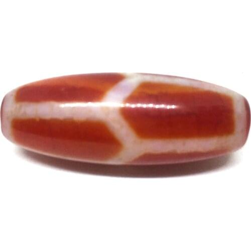 2018 Red Agate Turtle back 15x40mm Natural Tibetan Dzi Beads for diy Jewelry Women and Mens bracelet and necklace Magic beads