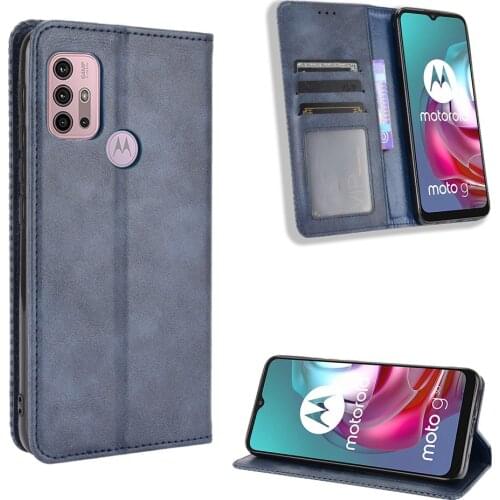 For Motorola Moto G30 Case MOTO G30 Dual Wallet Flip Style PU Leather Phone Cover For Motorola Moto G10 G 10 With Photo Frame