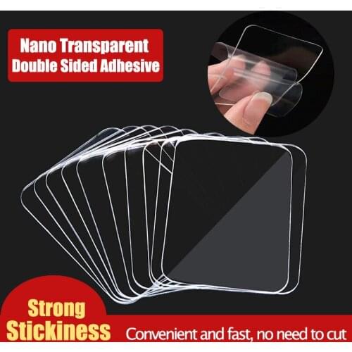 Car Interior Fixed Acrylic Nano Double-Sided Adhesive Tape Transparent Traceless Bathroom Hook Waterproof Temperat viscosity