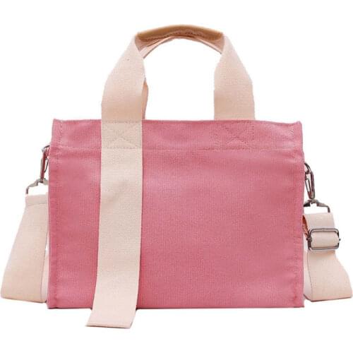 2021 new canvas female ulzzang large capacity student Tote portable bag