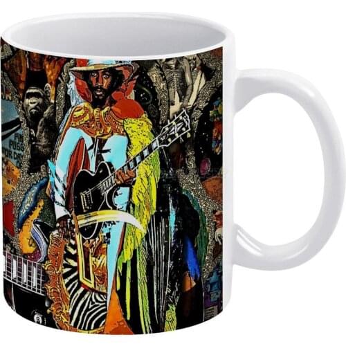 Eddie Hazel " Tibute " D-1 Shirt White Mug Custom Printed Funny Tea Cup Gift Personalised Coffee Mug R B Music