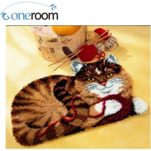NOneroom Latch hook rug kits Threads for embroidery set embroidery stitch thread DIY Crocheting Yarn Mat cushion Kostur Carpet