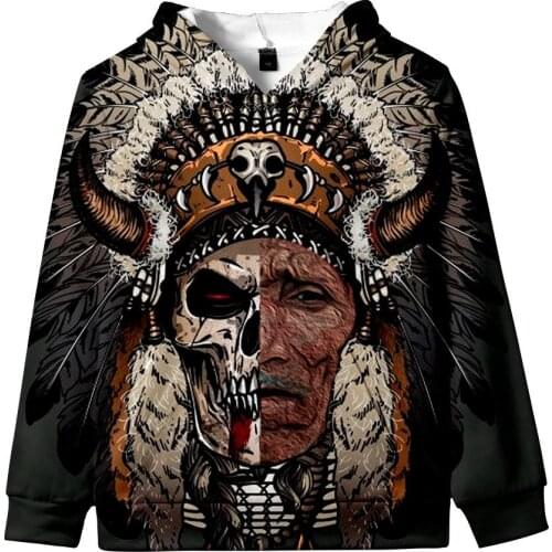 2021 New American Indian Hoodie Sweatshirts Men/Women/ Kids Spring Autumn High Quality Streetwear Autumn Winter pullover Clothes