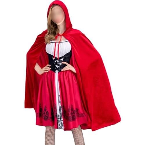 2021 Latest Halloween Little Red Riding Hood Costume Adult Cosplay Costume Party Costume Little Red Riding Hood