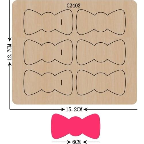 New Bow Wooden die Scrapbooking C-2403 Cutting Dies Multiple sizes