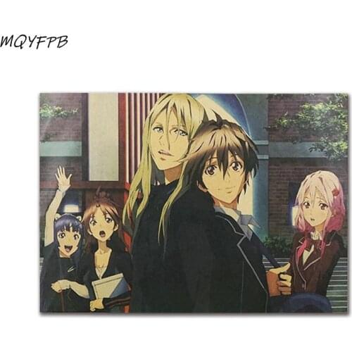 Anime Guilty Crown Kraft Paper Poster Home Room Decoration Painting Core 50.5x35cm