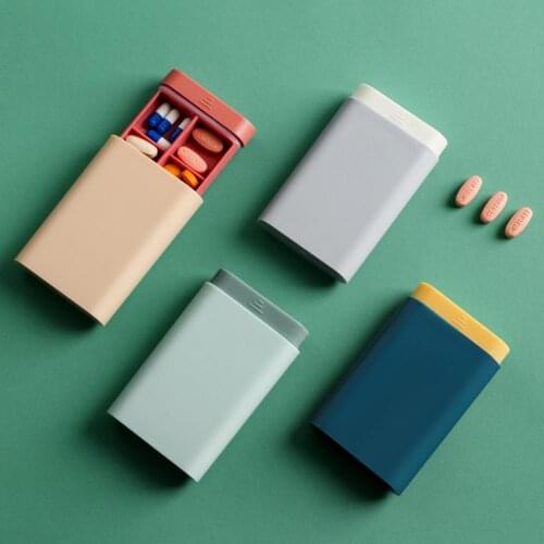 Portable Mini Pill Box Outdoor Travel Compartment Medicine Container Drug Tablet Pill Storage Case Box Dispenser Organizer Case