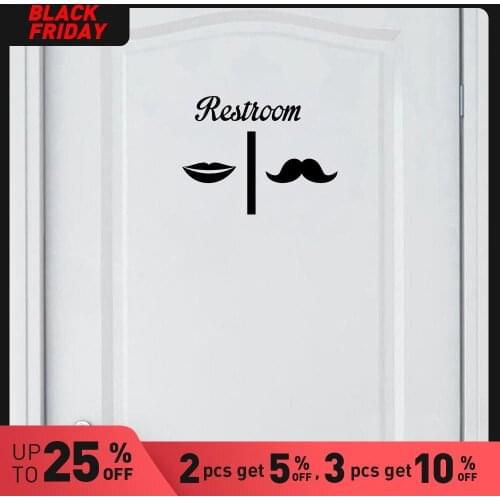 Lovely Toilet Environmental Protection Vinyl Stickers Room Decoration Wall Decoration Murals