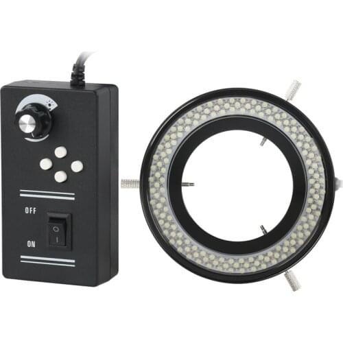 Adjustable 144 LED Ring Light Lamp 110V-240V For Industrial Stereo Trinocular Microscope Digital Video Camera Illumination