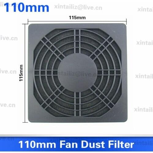 [Filter-110mm]10pcs Free shipping black flame retardant ABS fan net filter 110mm*110mm fan dust net