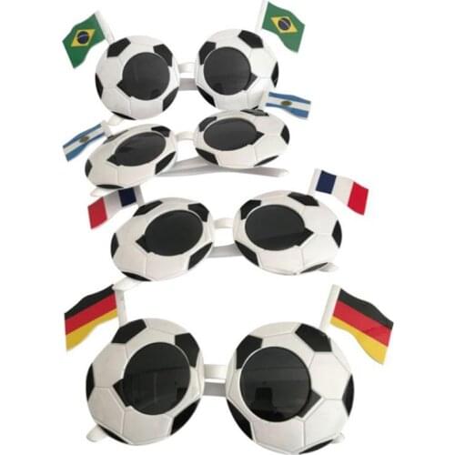 Football Sunglasses with National Flag for Patriotic Party Soccer Game Football Lover Gift Fans Tool for Olympic Games Match