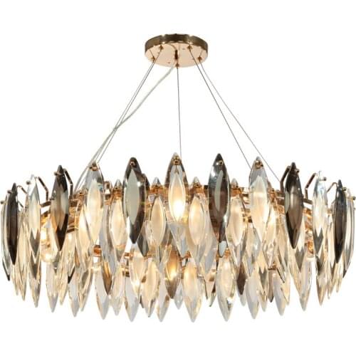 Modern Luxury Crystal Chandelier For Dining Room Living Room Home Decor Lighting Fixtures Round Gold Led Cristal Lamp Lustre