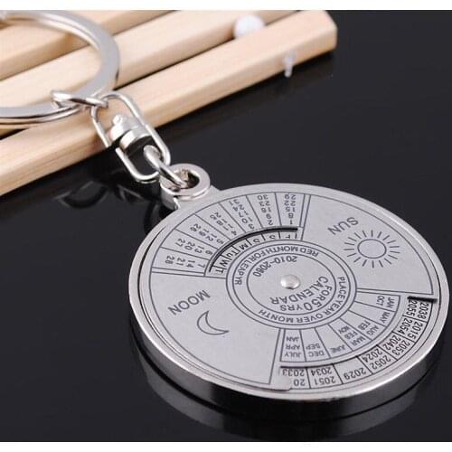 Perpetual Calendar Key Ring Souvenir Gift Unique KeyChain 50 Years 2010-2060