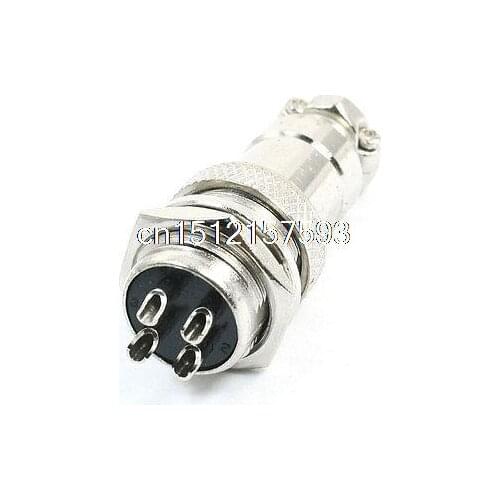 Waterproof Aviation Plug CNC Panel Connector Adapter 4 Pin 16mm P16-4 Core