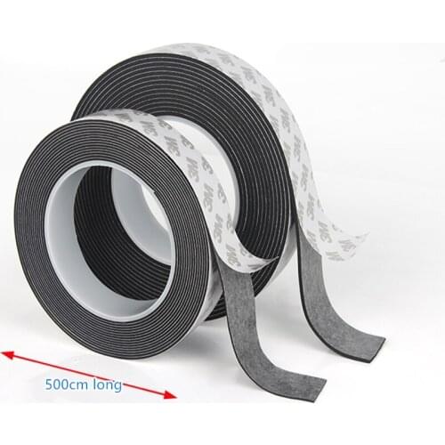 Custom Adhesive EVA Traceless Tape 5mm 6mm 8mm 10mm 12mm 15mm 19mm 20mm 25mm 30mm 40mm - 60mm x 0.5mm Seal Strip 5m White Black
