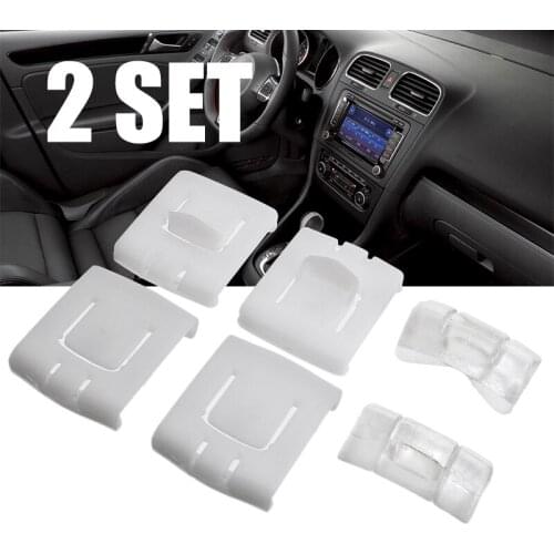 Mayitr 2Sets/6Pcs Seat Rail Clip Auto Runner Guide Piece Fastener & Clips For V-W G-olf MK1 MK2 MK3 Corrado