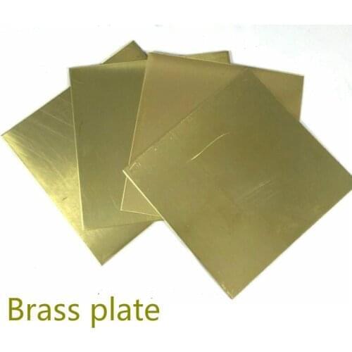 1pcs Brass Sheet Thickness 0.2x150x150mmBrass Plate Customized Size Frame Model Mould DIY Contruction