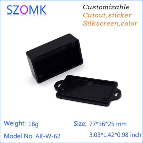 10pcs DIY controller shell abs material plastic pcb enclosure for electronics diy enclosure plastic distribution box 77*36*25mm