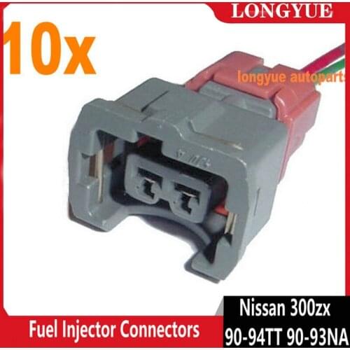 10pcs Fuel Injector Connectors For Nissan 300zx 90-94TT 90-93NA Pigtail Harness