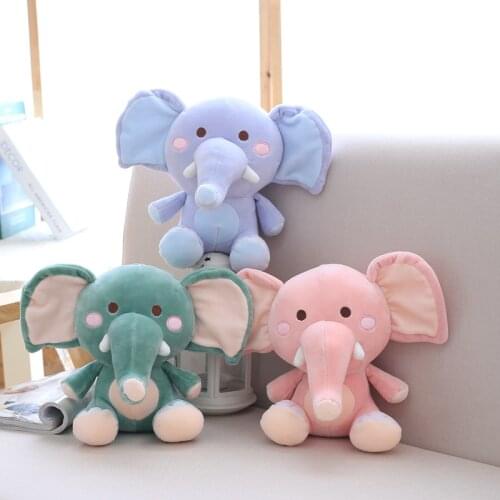 20-48cm 1Pcs 3 Color Elephant Stuffed Plush Toy Big Elephant Plush Dolls for Baby Cute Blue Elephant Plush Toy Soft Toy for Kid