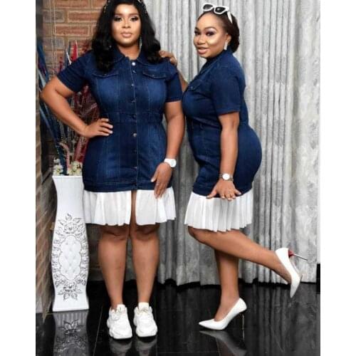 African Dresses for Women 2021 Summer African Women Short Sleeve Plus Size Dress African Clothes 2XL-5XL