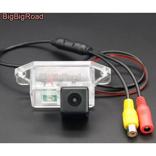 BigBigRoad Vehicle Wireless Rear View Camera HD Color Image Waterproof For Mitsubishi Lancer EX 2008 2009 2010 2011 2012 - 2015