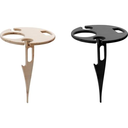 Wooden Outdoor Portable Folding Picnic Table for Garden Porch Balcony Yard Beach Snack Table Outdoor Party BBQ Picnic