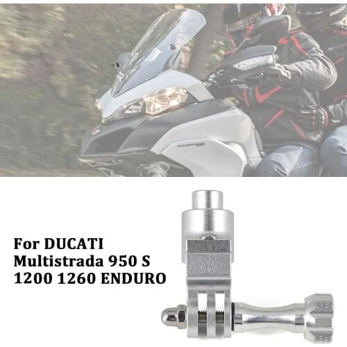 Motorcycle Holder Cam Camera Driving Recorder Bracket Front Camera Mount CamRack For DUCATI Multistrada 950 S 1200 1260