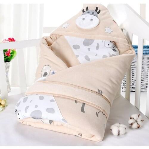 Baby Breathable Swaddle Spring Autumn Thickening Color Pure Cotton Blanket Anti-shock Breathable Printed Quilt Room Blanket