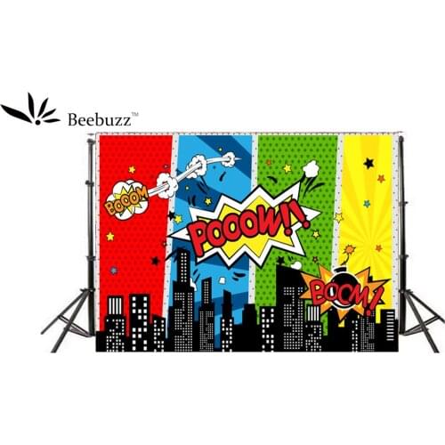 Beebuzz Photo Background City Children Cartoon Photography Backdrops Photo Backdrop