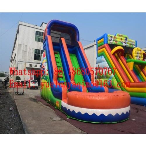China Guangzhou) inflatable slides,Castle slides Inflatable water slide Clown inflatable pool slide
