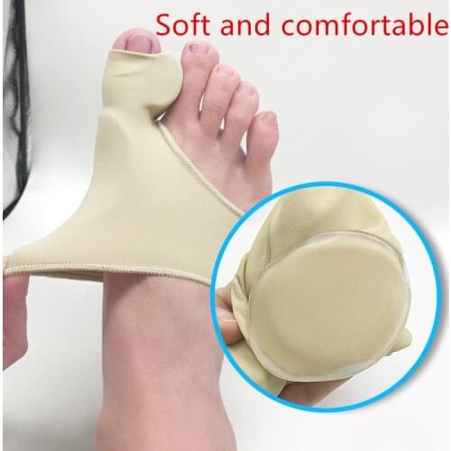 1Pair Big Bone Orthopedic Bunion Correction Pedicure Socks Silicone Hallux Valgus Corrector Braces Toes Separator Feet Care Tool