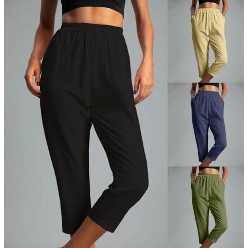 LIDOU Women's Cropped Trousers