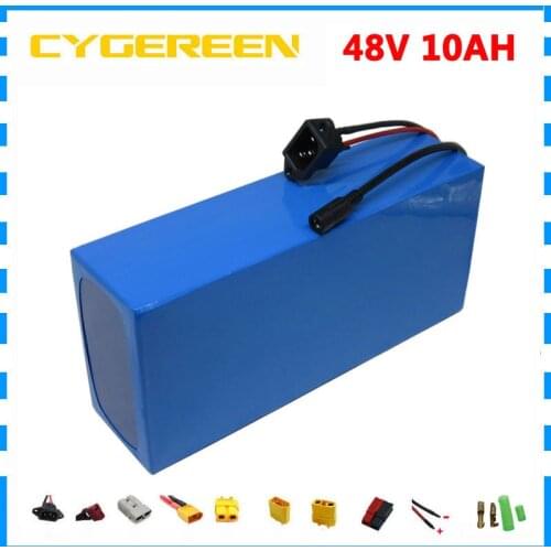 750W 48volt Electric bike battery 48V 10AH 500W 48 V ebike e scooter Lithium ion bateria with BMS 2A Charger for bafang motor