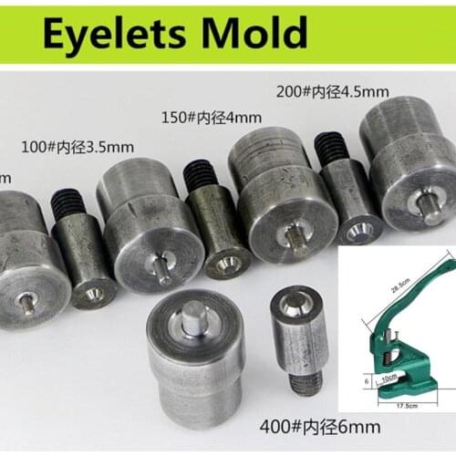 Metal Grommet Eyelets Dies/Mold For Handmade Press Machines Manual Install Tools 4-40mm