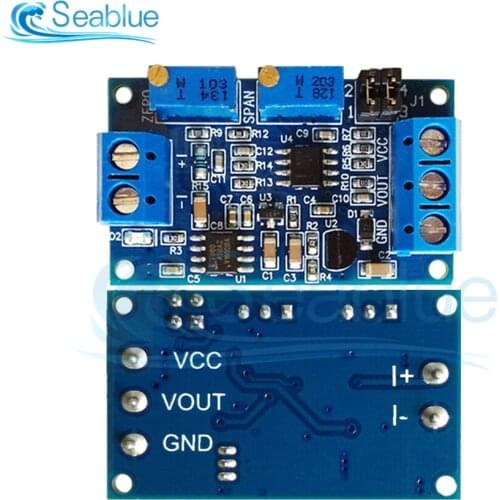 Current To Voltage Module 0 -20mA/4 -20mA to 0- 3.3V/0 -5V/0 -10V Voltage Transmitter Signal Converter Module