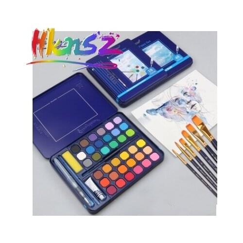 St. Marys Solid Watercolor Pigment Set Powder Joel 36 Color 48 Color Painting Supplies 8 Pieces Of Paint