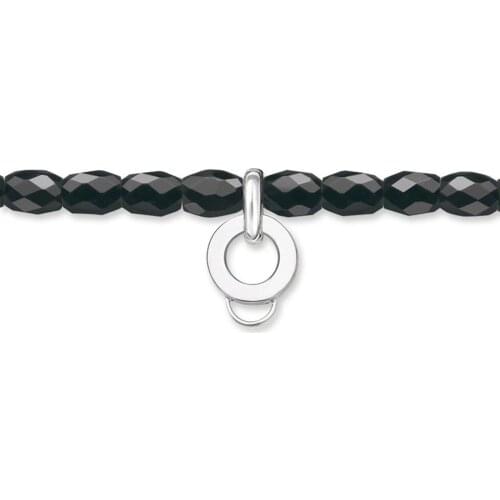 Natural Stone Oval Beads Silver Carrier Necklaces Fit Charms Pendant, Thomas Style Choker Necklace Jewelry Ts Gift for Men Women